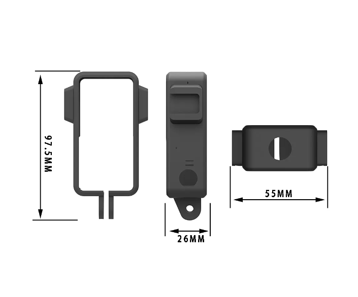 Carcasa Protectie/Prindere pt DJI OSMO Action 2 Rama/Frame