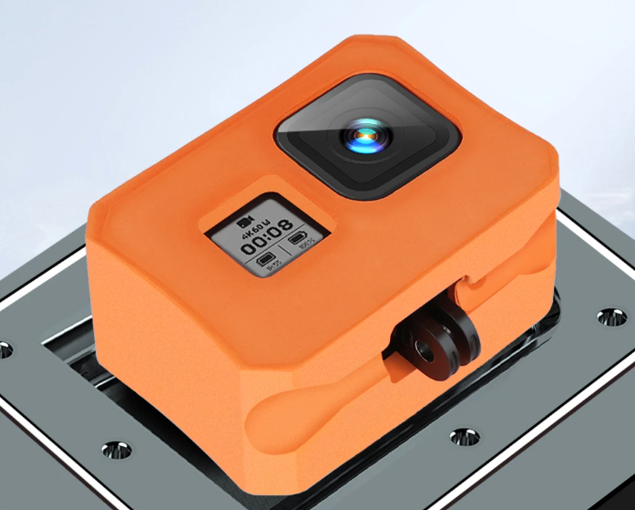 Husa Plutitor de Protectie pt Gopro Hero 8 din Spuma eva , Portocaliu