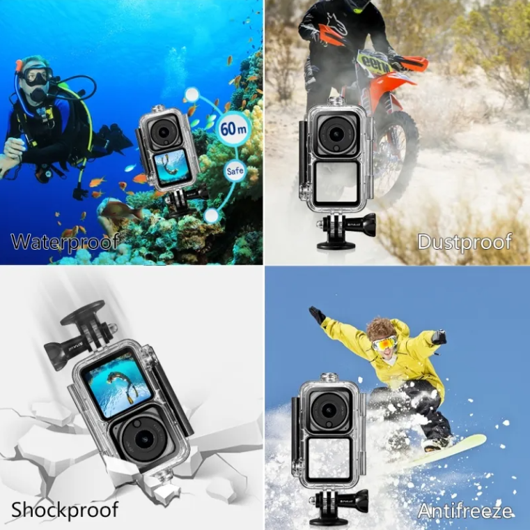 Carcasa de Protectie Subacvatica pt DJI Osmo Action 2 WaterProof Case
