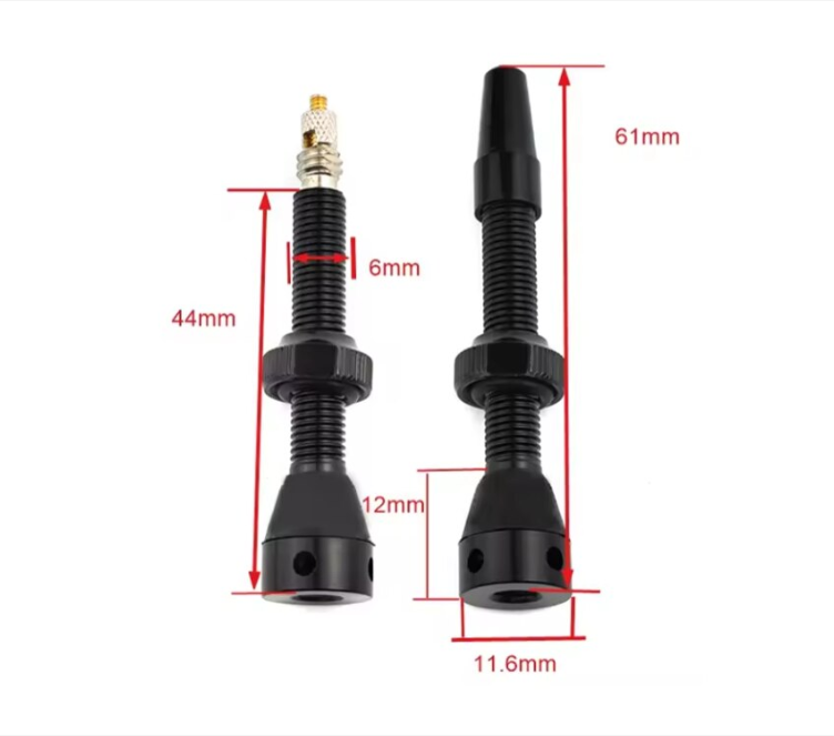 Valve Tubeless Presta (Set 2 buc), 44 mm cu 5 iesiri de aer, pentru Biciclete de Sosea, MTB, Cross country, Trail, Enduro, Downhill