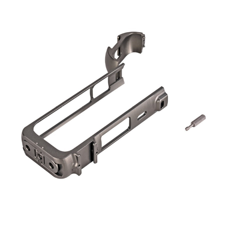 Rama/Carcasa de Protectie din Aluminiu, pentru Insta 360 One X4 cu 2 sloturi pentru blitz si microfon, cu Sistemul de Prindere Surub 1/4 si Prindere clasic Action Cam