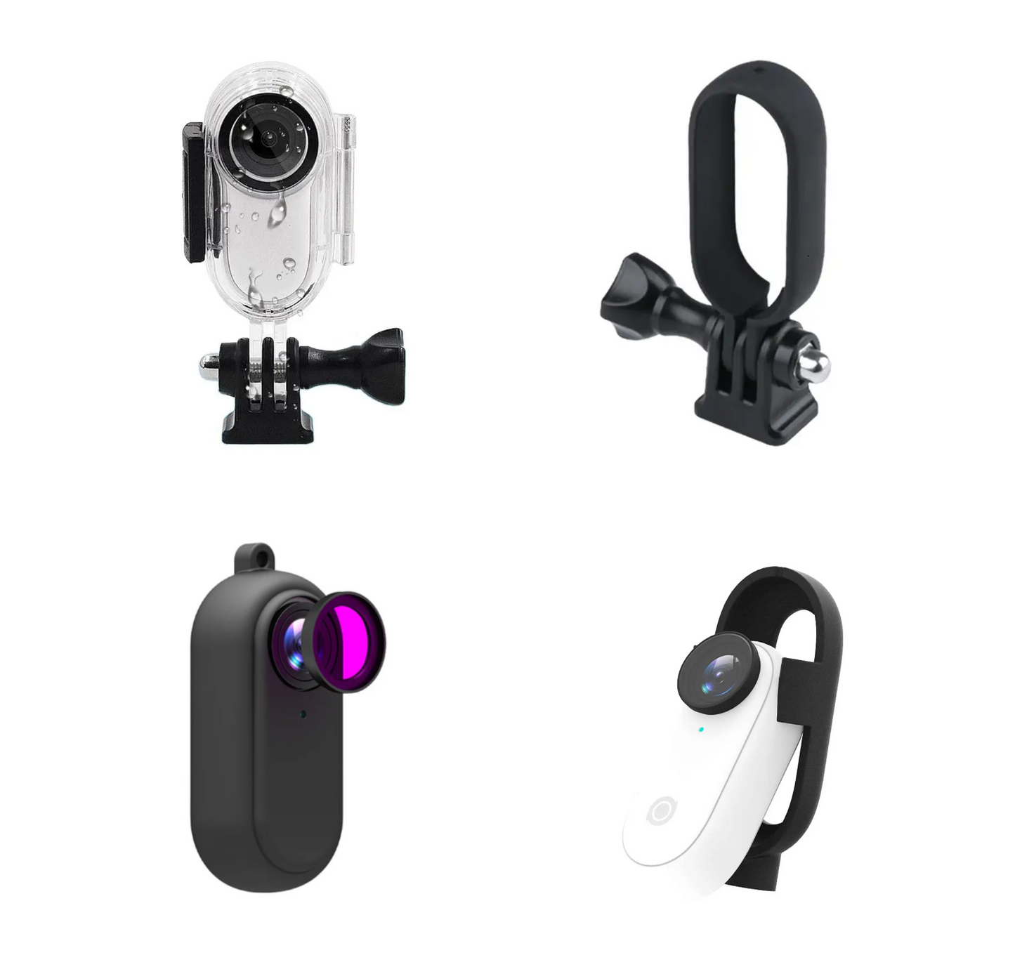 Set 4 accesorii pentru Camera video sport insta360 GO 2