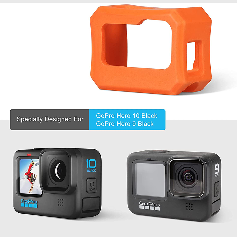 Husa Plutitor de Protectie pt Gopro Hero 9 , 10 , 11 , 12 si Hero 8 din Spuma eva , Portocaliu