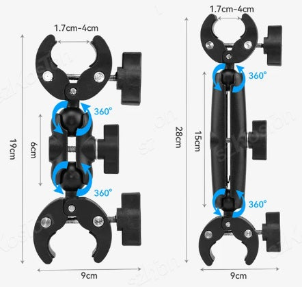 Prindere pt Ghidon Bicicleta/Motocicleta tip Menghina din Metal , 18,22,28 cm