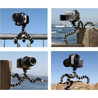 Trepied flexibil Marimea S-M-L 16-24 cm cu filet 1/4 pt camere Gopro , DJI , insta360 etc