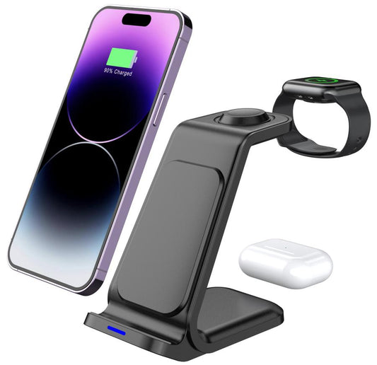 Încărcător wireless portabil 3 în 1, 15W