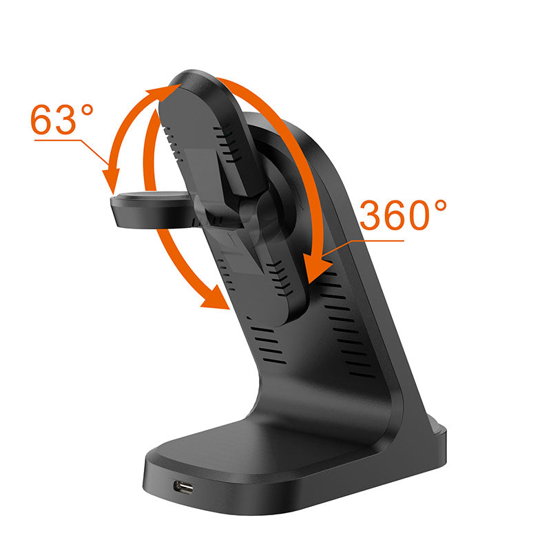 Încărcător wireless portabil 3 în 1