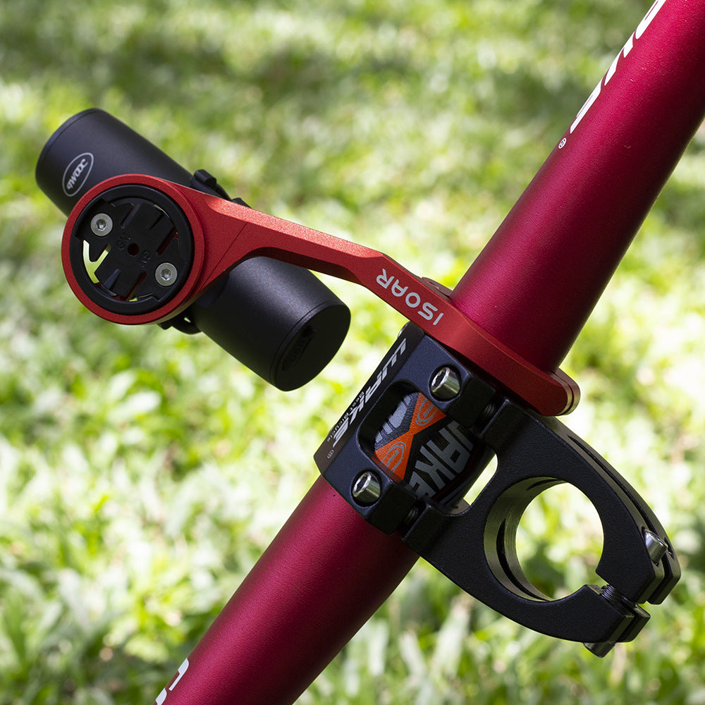 Suport din Aluminiu, Prindere Ciclocomputer pentru Ghidon Bicicleta Compatibil cu Garmin, Cateye, Bryton, Xoss, Magene, Universal, impreuna cu prindere pt Camere Video Sport Gopro, insta360, DJI Action sau Lanterna, Negru