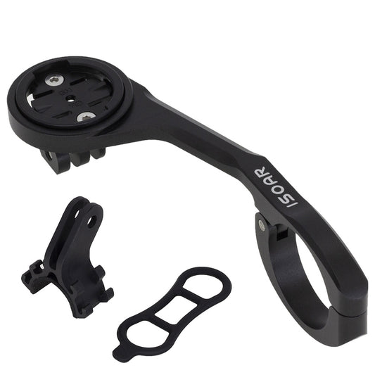 Suport din Aluminiu, Prindere Ciclocomputer pentru Ghidon Bicicleta Compatibil cu Garmin, Cateye, Bryton, Xoss, Magene, Universal, impreuna cu prindere pt Camere Video Sport Gopro, insta360, DJI Action sau Lanterna, Negru