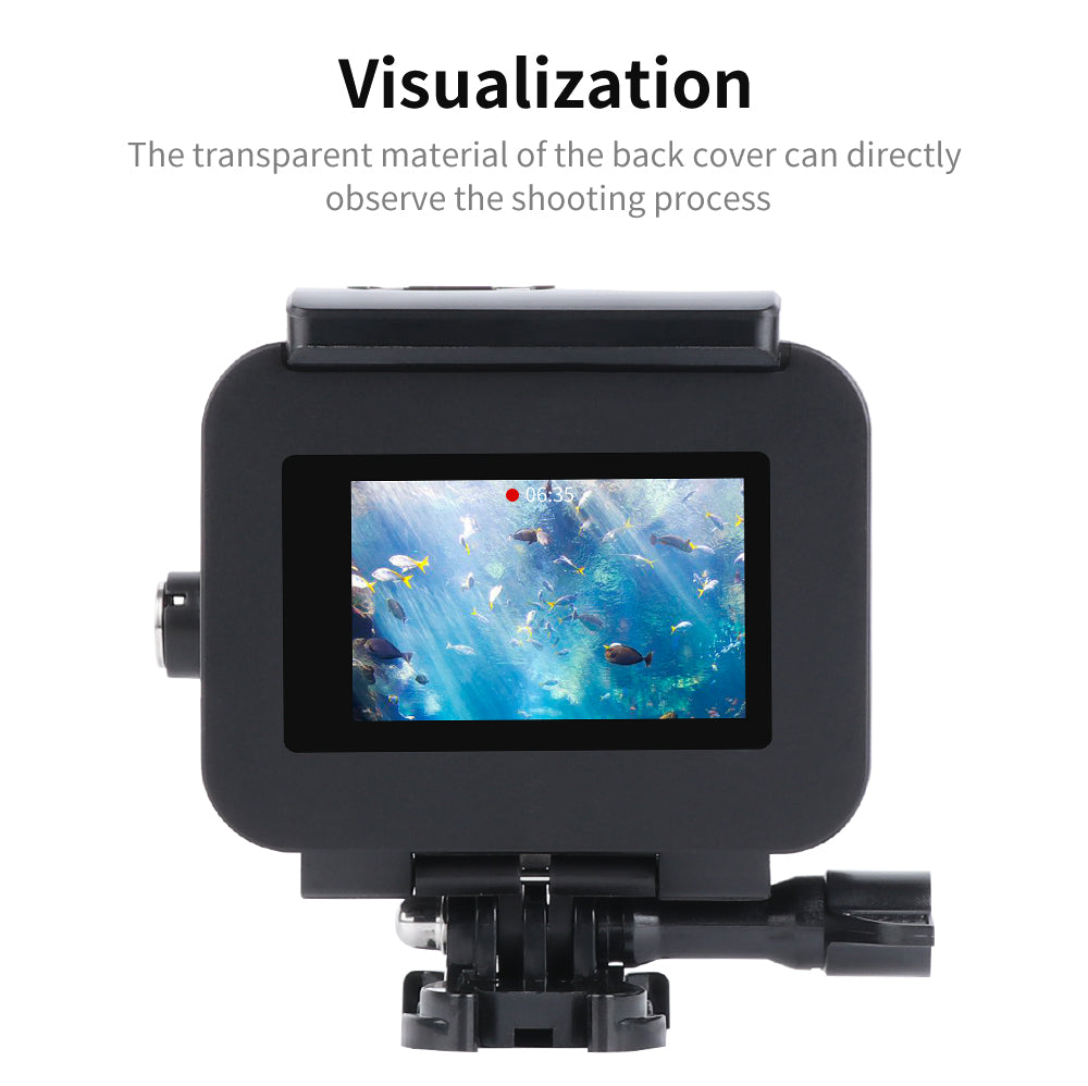 Carcasa de Protectie Subacvatica pt GoPro Hero 8 Negru WaterProof Case