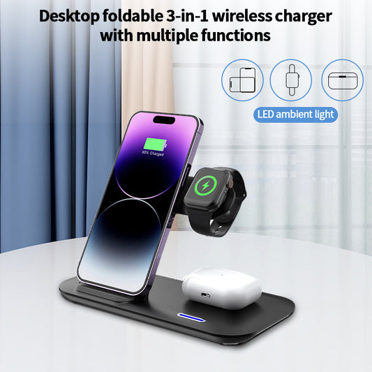 Incarcator Wireless Portabil 3 In 1