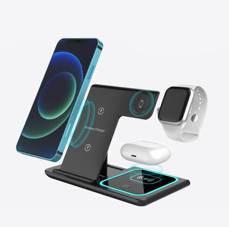 Încărcător Wireless Portabil 3 în 1, 30W