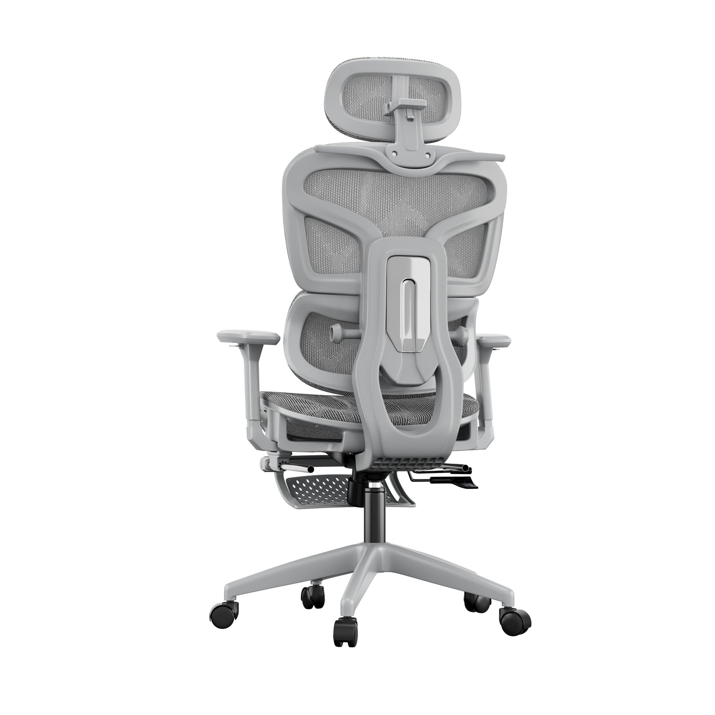 Scaun de Birou Ergonomic, inaltime spatar tetiera manere reglabile, Suport pentru picioare/Geaca Negru