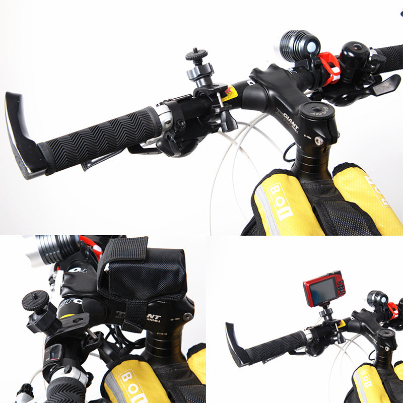 Prindere pt Ghidon,Furca Bicicleta/Motocicleta 360 Grade pt Camere Gopro , insta360 , DJI etc , Universal