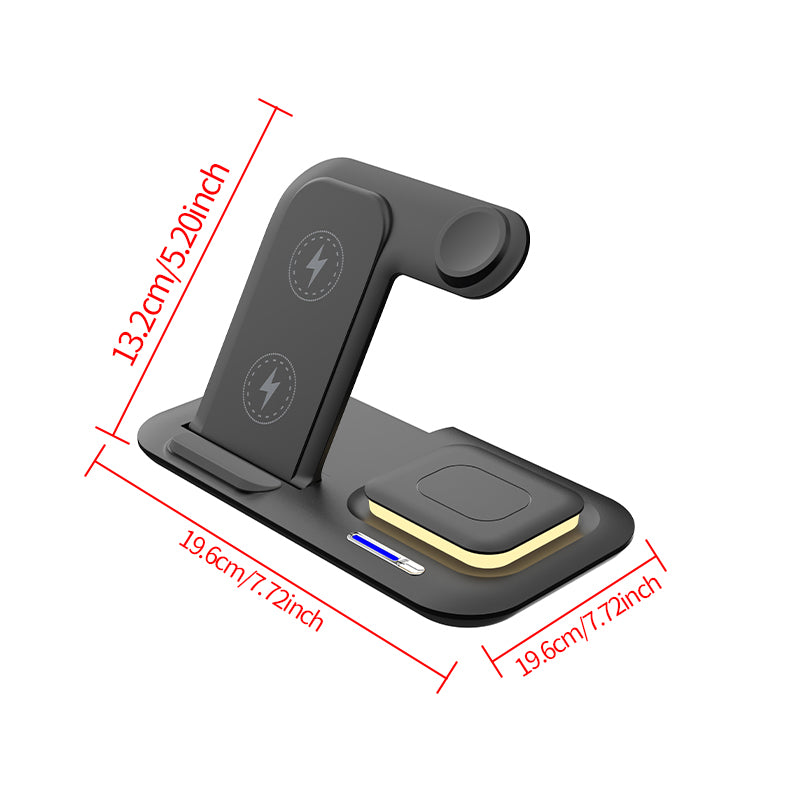 Încărcător wireless portabil 3 în 1, 15W