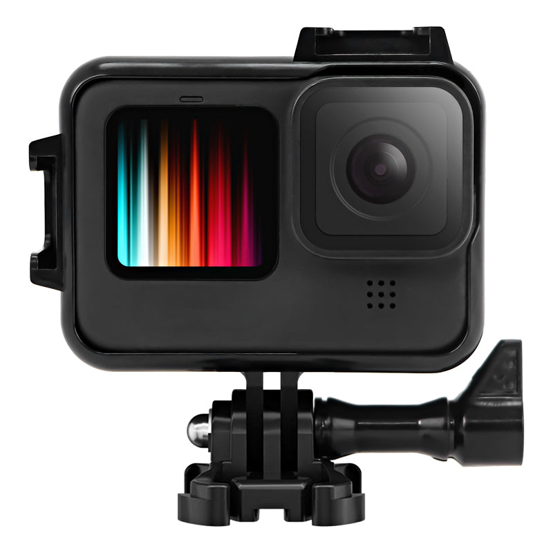 Carcasa Protectie/Prindere pt GoPro Hero 9 , 10 , 11 , 12 Rama/Frame cu 2 locuri pentru blit sau microfon