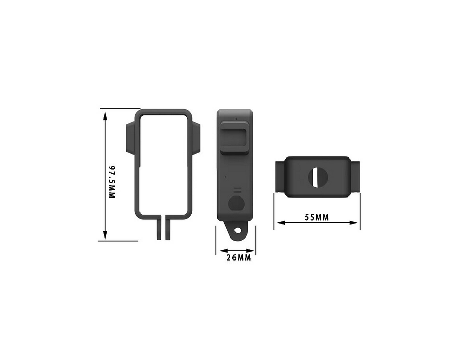 Set 4 accesorii pentru DJI OSMO Action 2