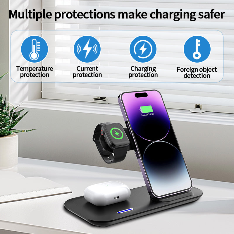 Incarcator Wireless Portabil 3 In 1