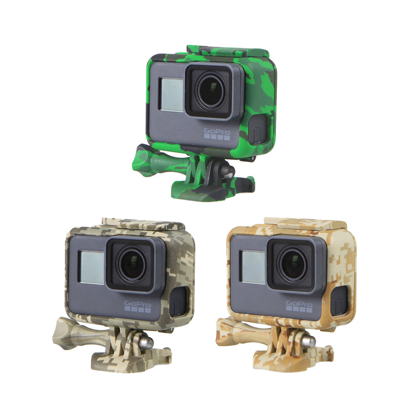 Carcasa Protectie/Prindere pt GoPro Hero 5 , 6 , 7 Maro , Gri , Verde Rama/Frame