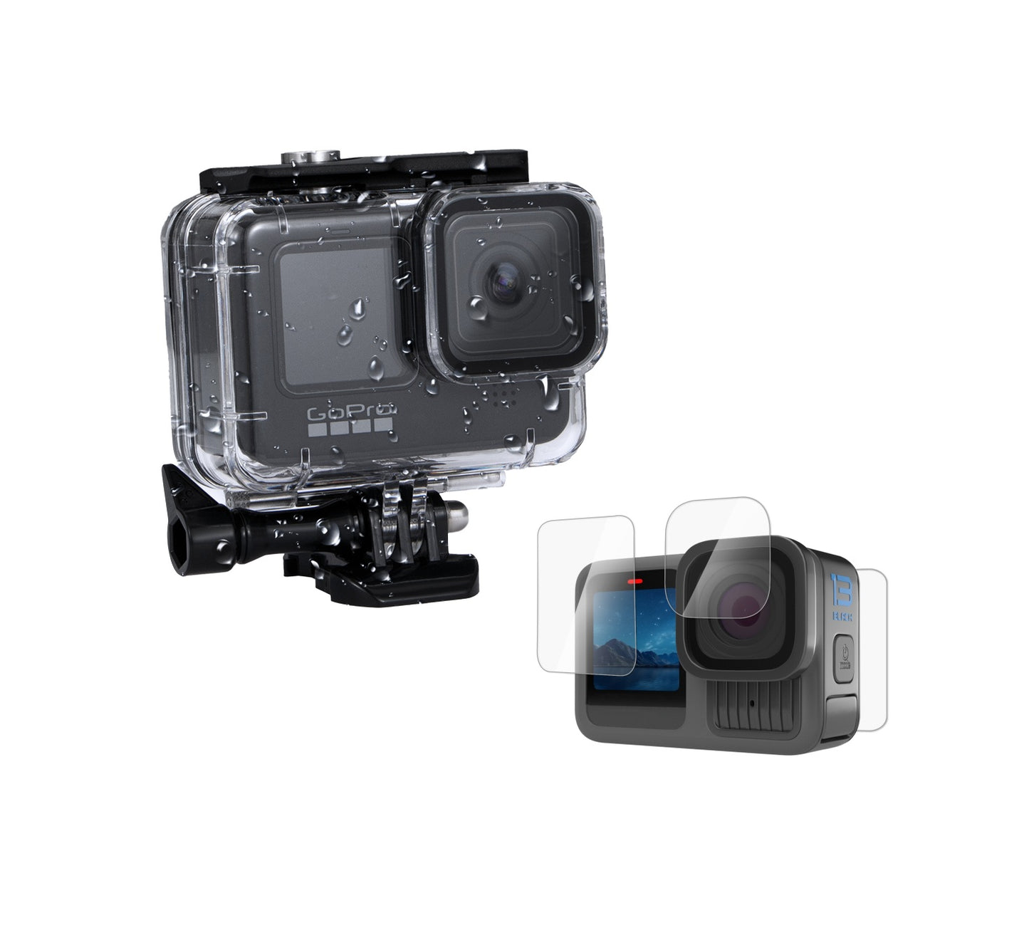 Carcasa de Protectie Subacvatica pt GoPro Hero 9 , 10 , 11 , 12 , 13 WaterProof Case