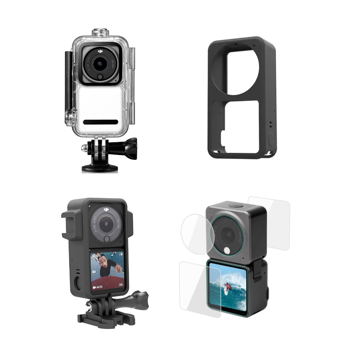 Set 4 accesorii pentru DJI OSMO Action 2