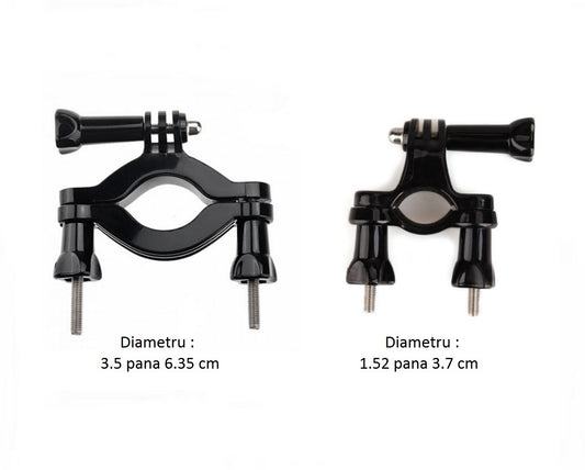 Set 2 Prinderi pt Ghidon,Furca Bicicleta/Motocicleta pt Camere Gopro , insta360 , DJI etc , Universal