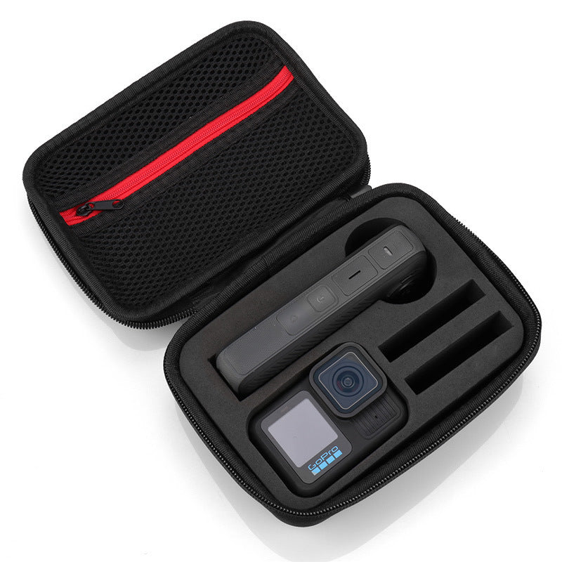 Geanta de protectie si transport pentru camere video sport Insta360 One X5 X4 X3 X2 X1 si Accesorii, 221X177X61 mm, M, Negru