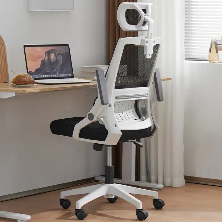Scaun de Birou Ergonomic, inaltime tetiera reglabile , Negru