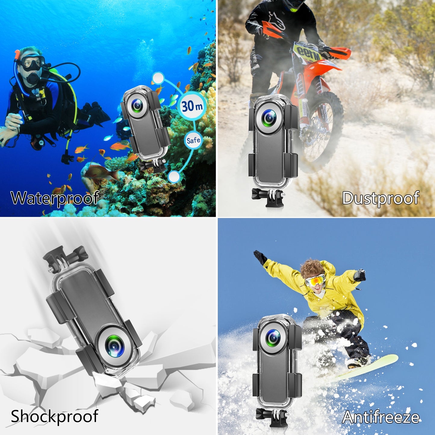 Carcasa Waterproof pt insta360 One X2