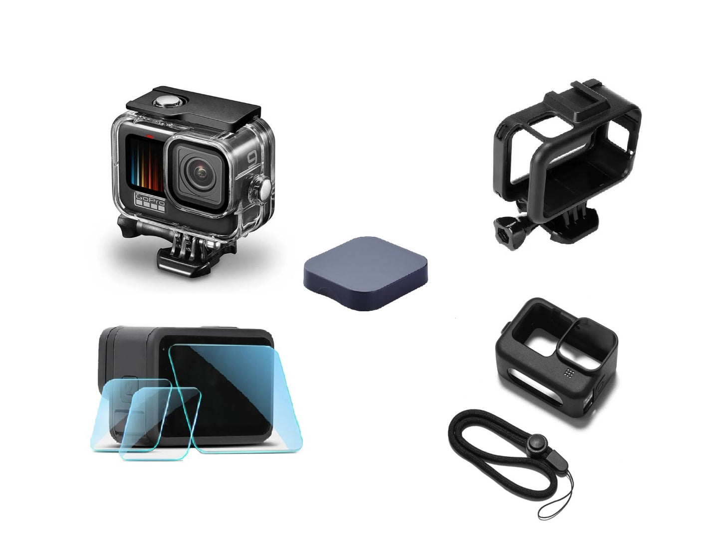 Set 5 accesorii pentru Camera video sport Gopro Hero 9 -10-11-12