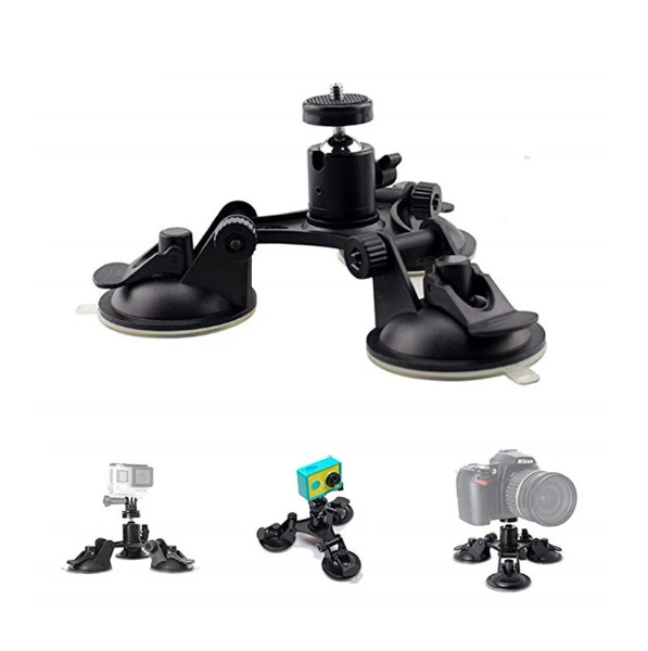 Sistem Fixare Cu 3 Ventuze 6,8 cm pt Camerele video