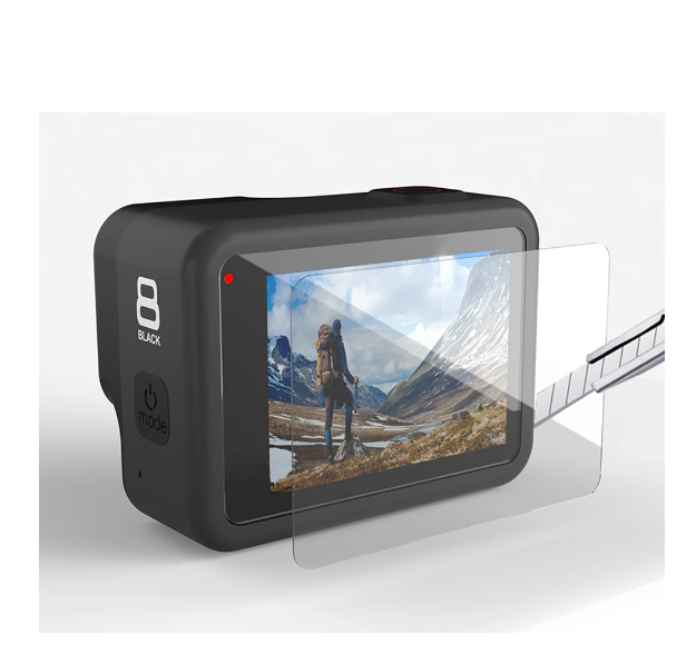 Set 3 x Folie protectie Sticla pt Gopro Hero 8 , H9