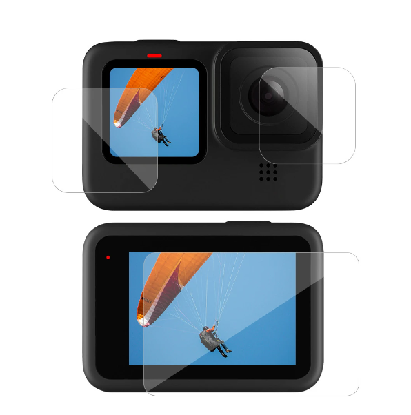 Set 3 x Folie protectie Sticla pt Gopro Hero 9 10 11 12 , H9