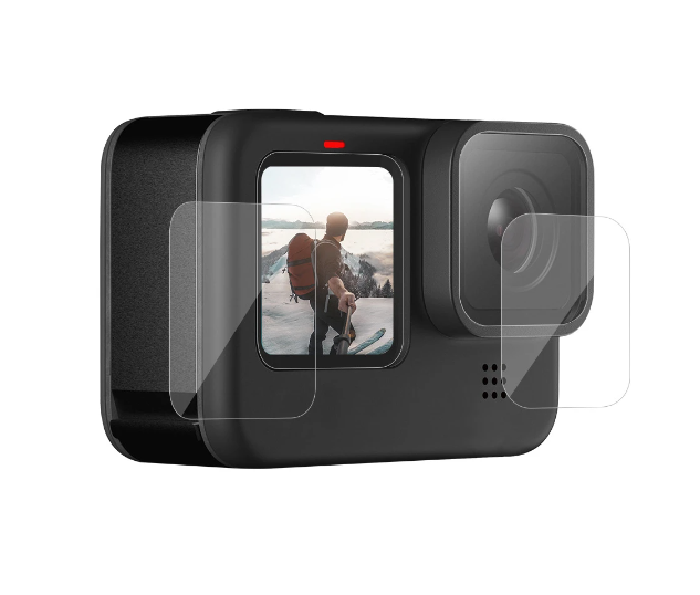 Set 3 x Folie protectie Sticla pt Gopro Hero 9 10 11 12 , H9