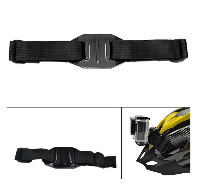 Prindere cu curea pt Casca Bicicleta Ski Open Face , Gopro , DJI , insta360