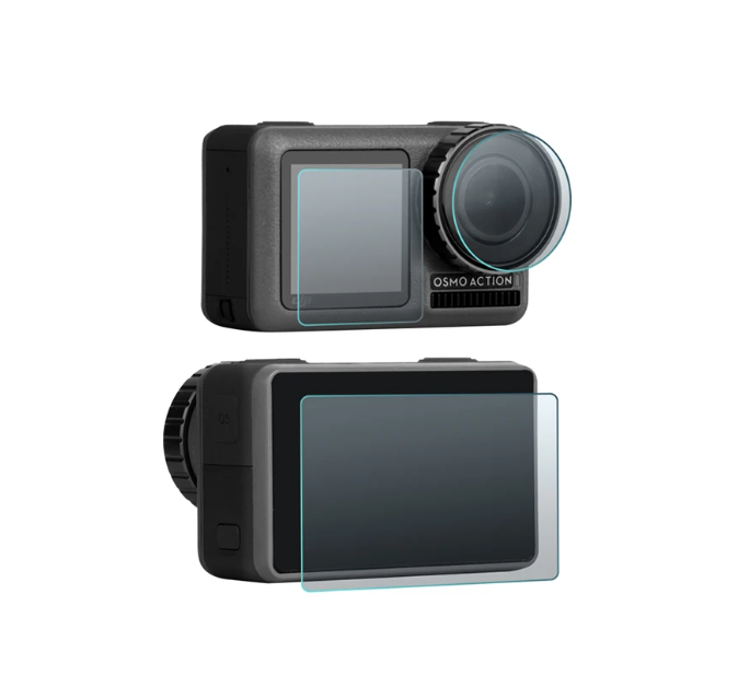 Set 3 x Folie protectie Sticla pt DJI OSMO Action 1 , H9