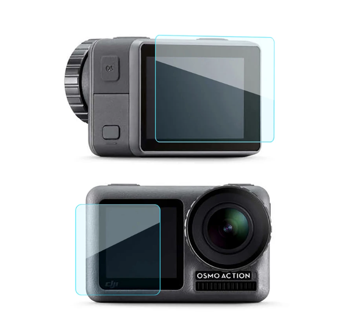 Set 3 x Folie protectie Sticla pt DJI OSMO Action 1 , H9