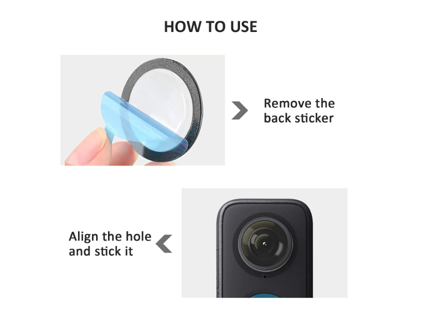 Protectie lentila pentru Insta360 ONE X3 din Sticla