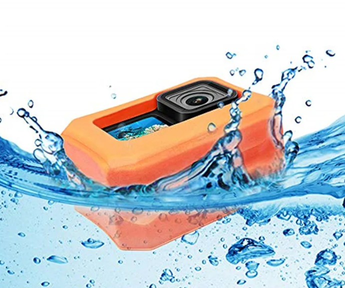 Husa Plutitor de Protectie pt Gopro Hero 9 , 10 , 11 , 12 si Hero 8 din Spuma eva , Portocaliu