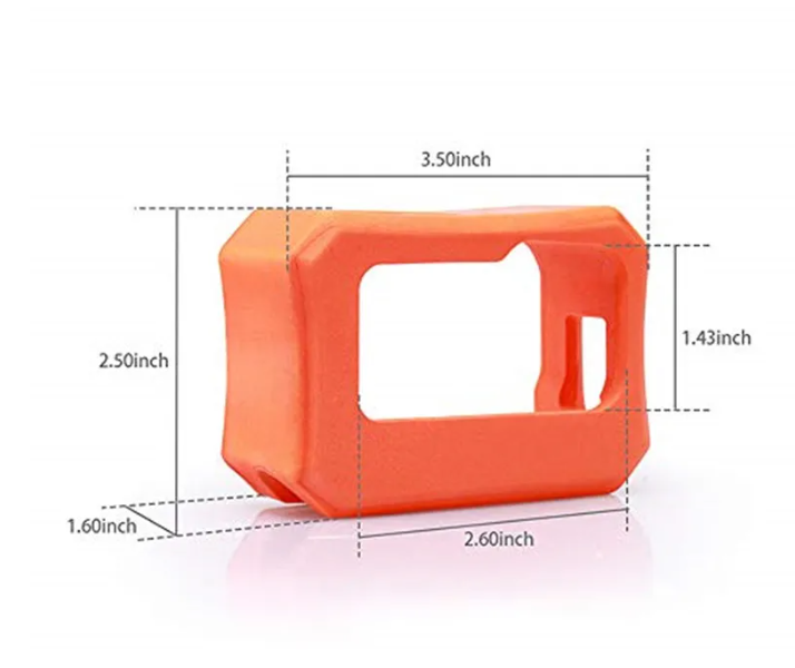 Husa Plutitor de Protectie pt Gopro Hero 9 , 10 , 11 , 12 si Hero 8 din Spuma eva , Portocaliu