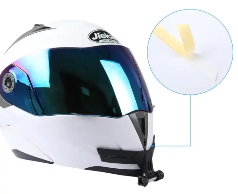 Prindere tip fluture la casca de motocicleta, bicicleta Full Face Gopro , DJI , insta360
