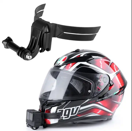 Prindere tip fluture la casca de motocicleta, bicicleta Full Face Gopro , DJI , insta360