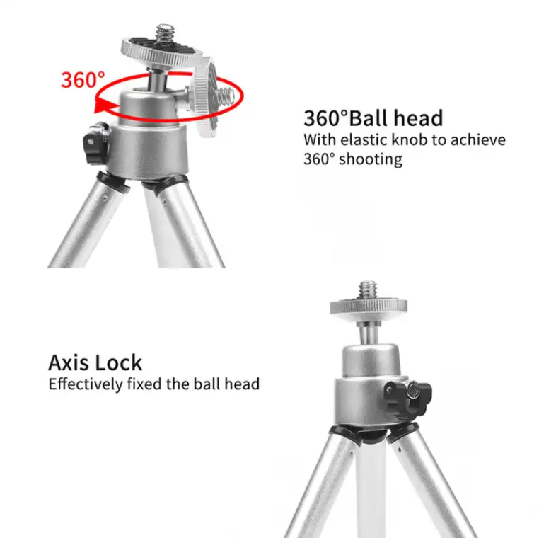 Trepied Profesional din Plastic/Metal 135 - 195 mm pt Gopro , DJI , insta360