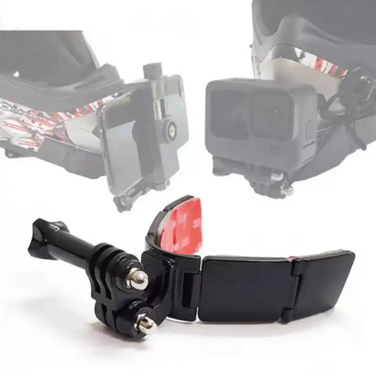 Prindere tip fluture la casca de motocicleta, bicicleta Full Face Gopro , DJI , insta360