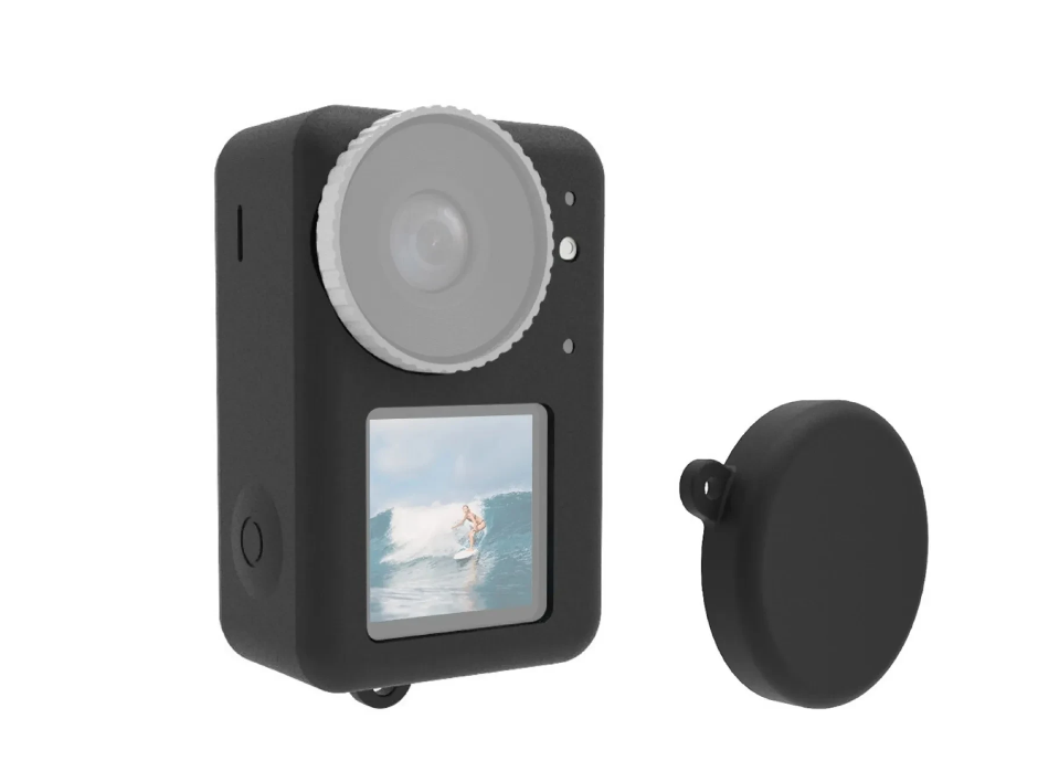 Husa de Protectie + Capac din Silicon pt DJI OSMO Action 3 , 4 Silicone Cover