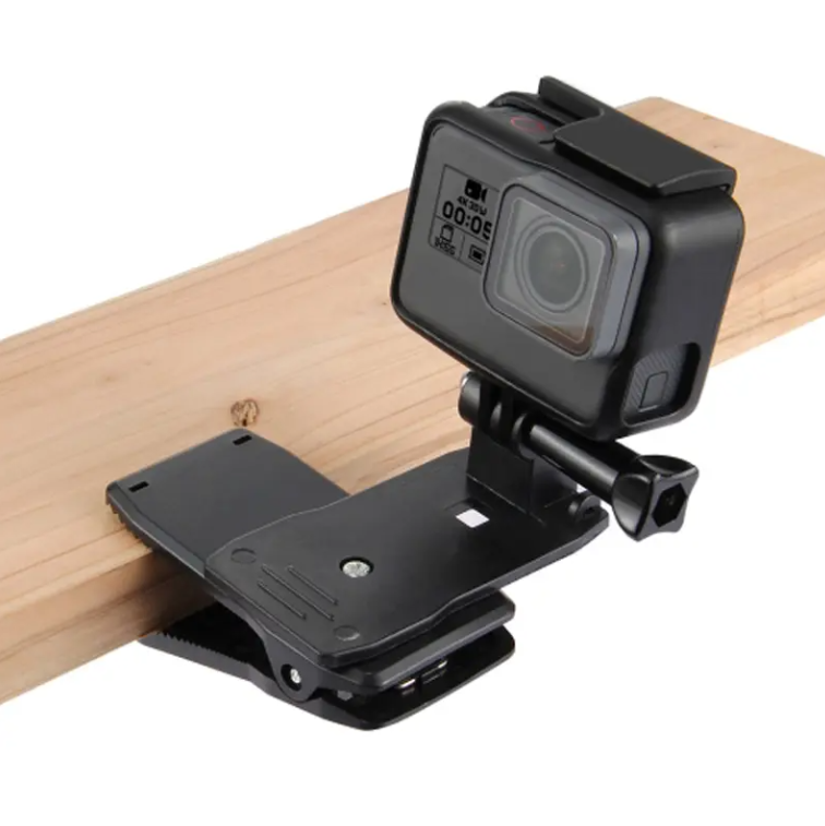 Sistem prindere/Suport pentru Sapca, Rucsac, Curea, Clema 360 grade cu adaptor montura