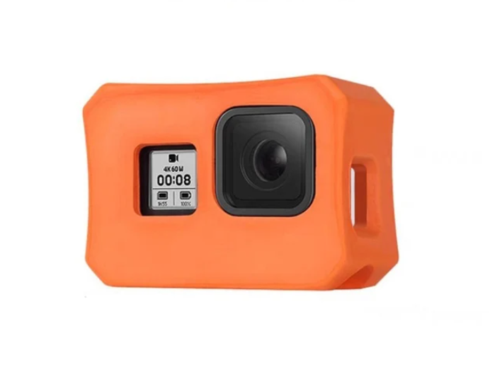 Husa Plutitor de Protectie pt Gopro Hero 8 din Spuma eva , Portocaliu