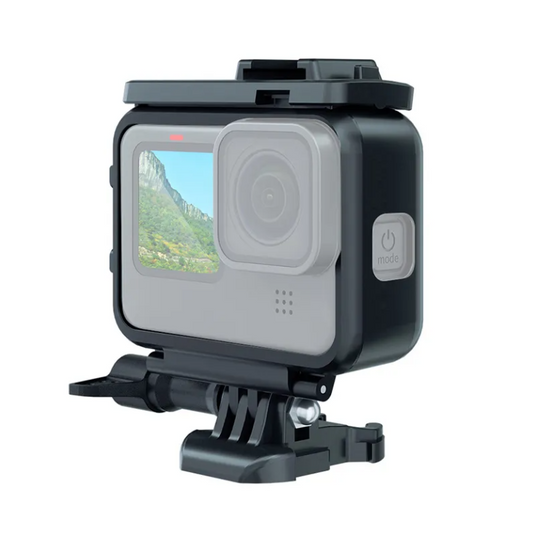Carcasa Protectie/Prindere pt GoPro Hero 9 , 10 , 11 , 12 Rama/Frame cu 2 locuri pentru blit sau microfon
