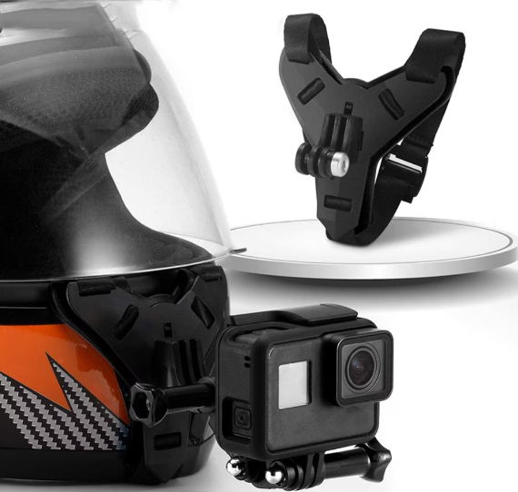 Suport De Fixare A Camerelor Sport Pe Casca De Protectie Motocicleta, Bicicleta
