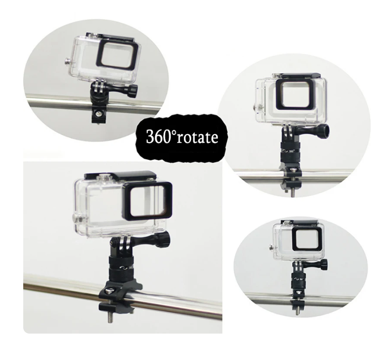 Prindere pt Ghidon Bicicleta/Motocicleta pt Camere Gopro , insta360 , DJI etc , Universal , 31.8 mm , din Aluminiu , 360 Grade